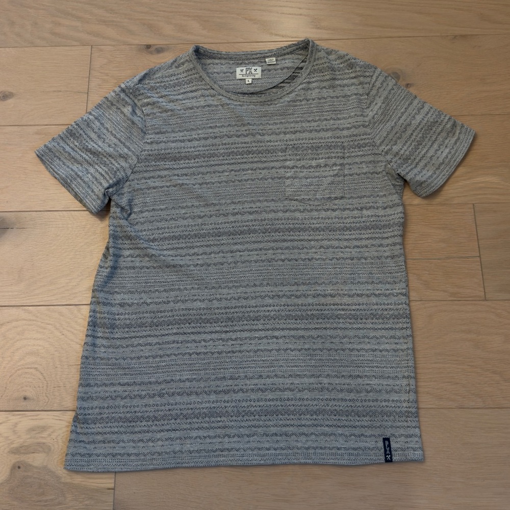 PX Clothing Nordstrom Men’s Short Sleeve gray pocket T-Shirt tee size Large
